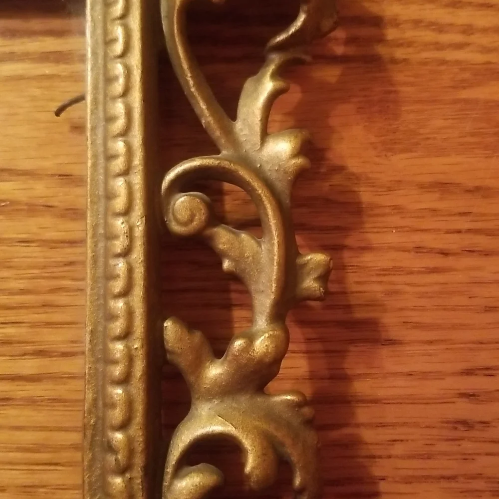 Antique Bronze Brass Multicasted Photograph Frame - Picture 7 of 8